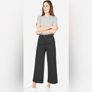 Everlane Black Pants Sz 8 Style 139393 Baggy Stretch Casual Jean